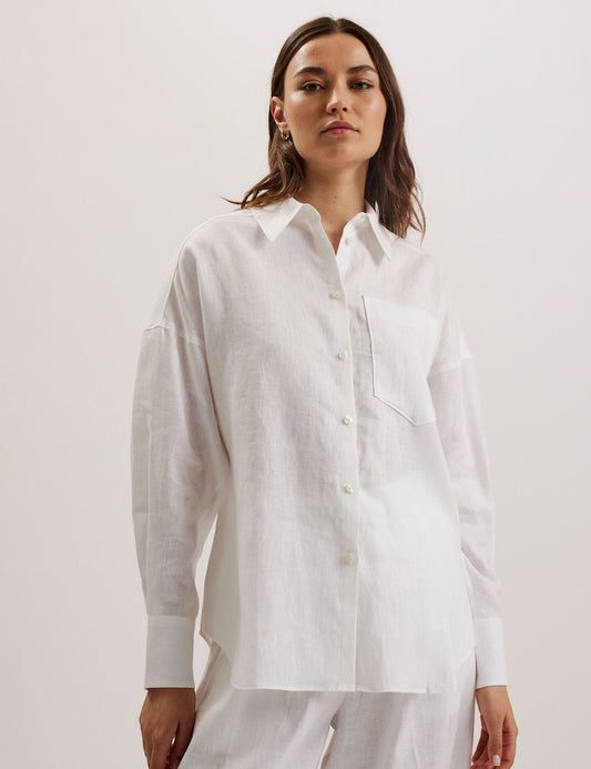 Oversized Linen Shirt