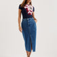 Placement Print Crew Neck Fitted T-Shirt