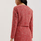 Cropped Boucle Round Neck Jacket