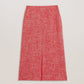 Tailored Boucle Midi Skirt With Front Slit
