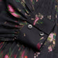 Floral Print Pleated Maxi Shirt Dress