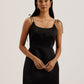 Tie Strap Square Neck Mini Dress