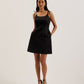 Tie Strap Square Neck Mini Dress