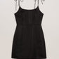 Tie Strap Square Neck Mini Dress
