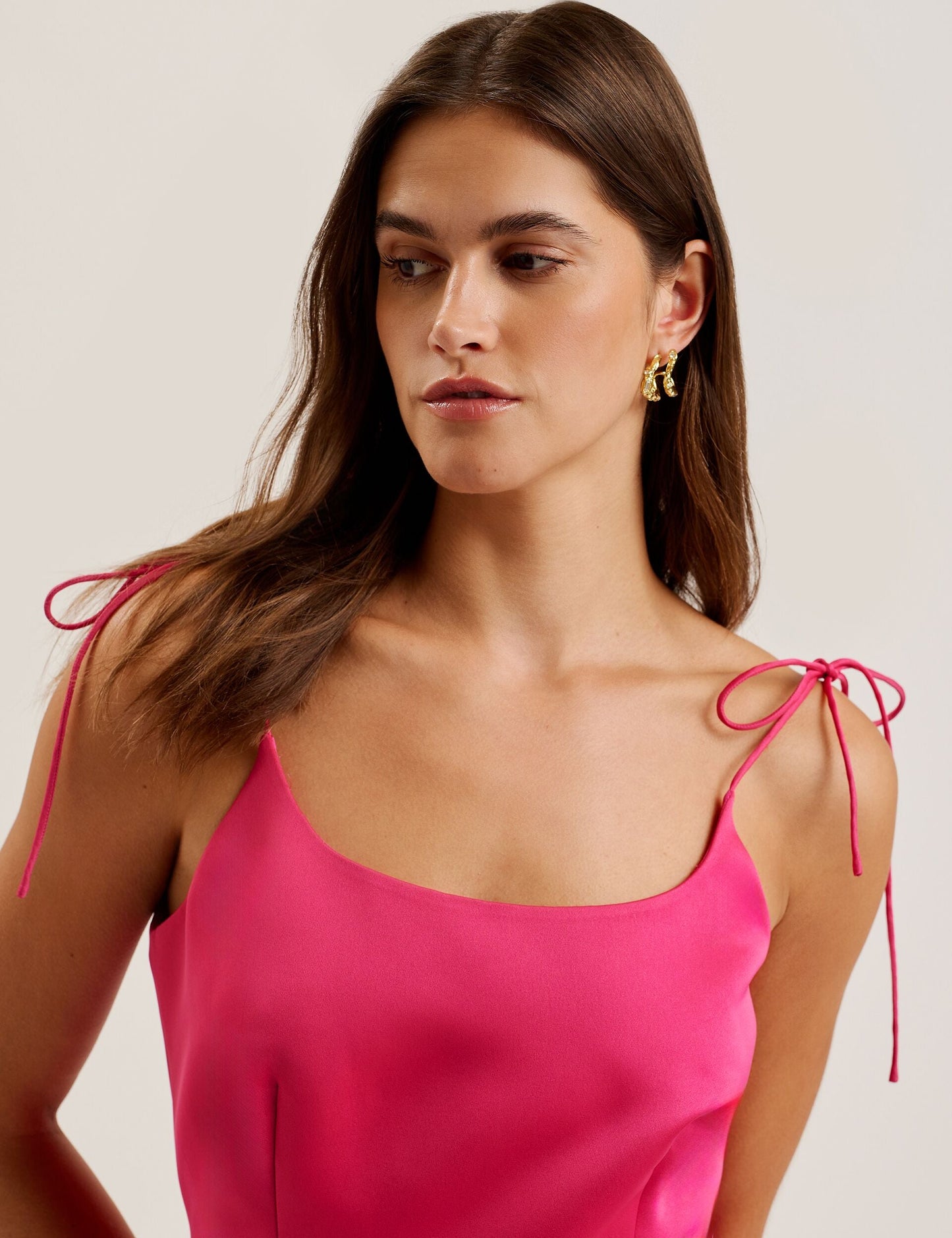 Tie Strap Square Neck Mini Dress