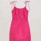 Tie Strap Square Neck Mini Dress