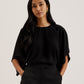 Batwing Short Sleeve Woven Blouse