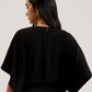 Batwing Short Sleeve Woven Blouse
