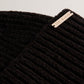 Ribbed Knit Fluffy Bobble Hat