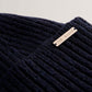 Ribbed Knit Fluffy Bobble Hat