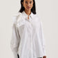Oversized Corsage Detail Cotton Shirt