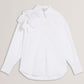 Oversized Corsage Detail Cotton Shirt