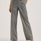 Herringbone Wide Leg Tailored Trousers
