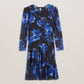 Floral Puff Sleeve Mesh Mini Dress