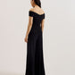 Off Shoulder Wide Leg Jersey Jumpsuit