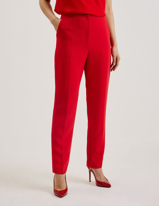 Tapered High Waisted Tailored Trousers