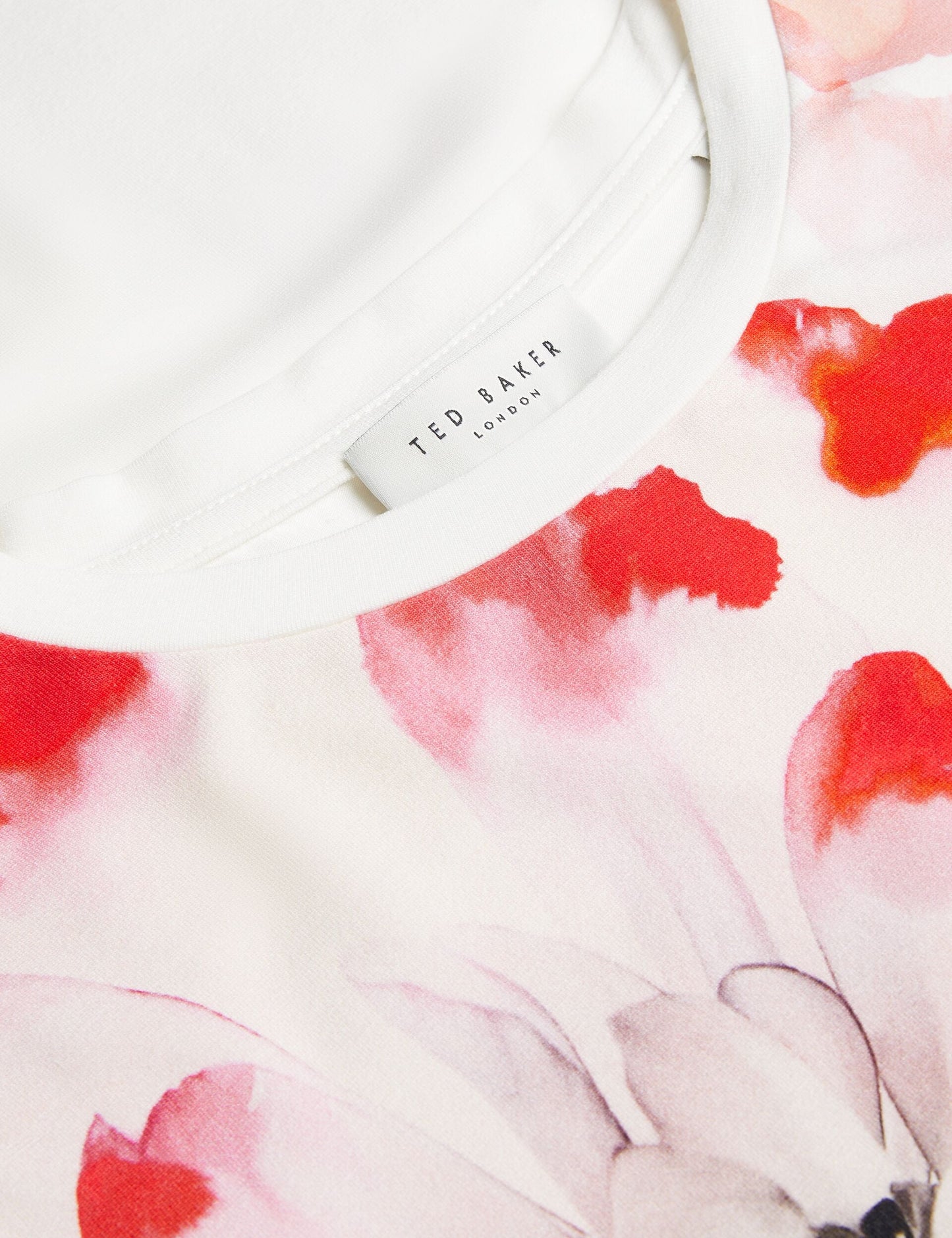 Floral Print Fitted Short Sleeve T-Shirt