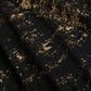 Foil Print Long Sleeve Mesh Midi Dress