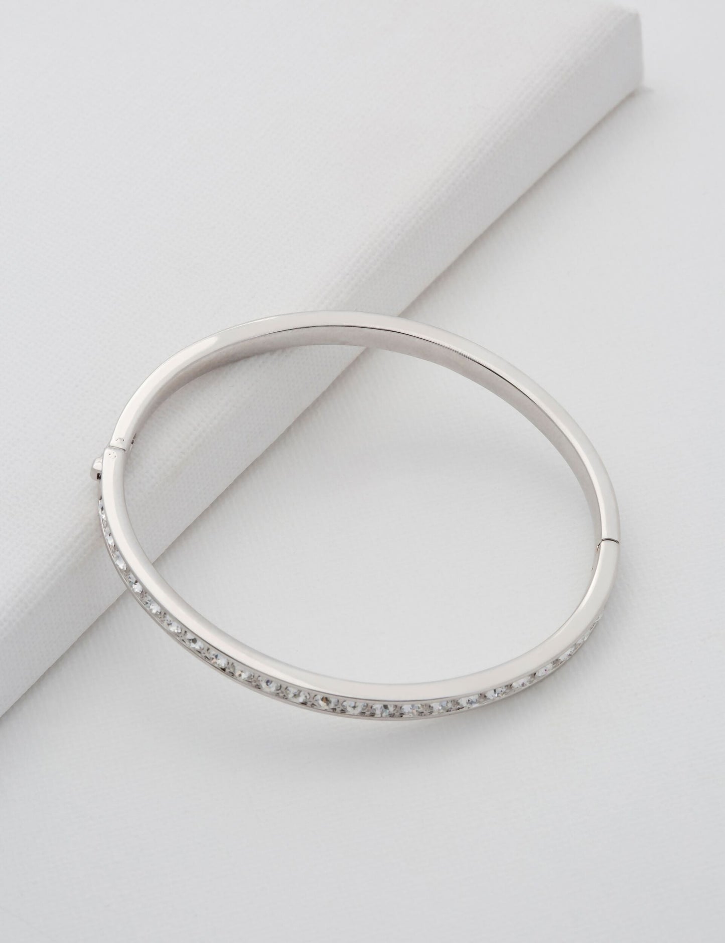 Crystal Hinge Bangle Bracelet