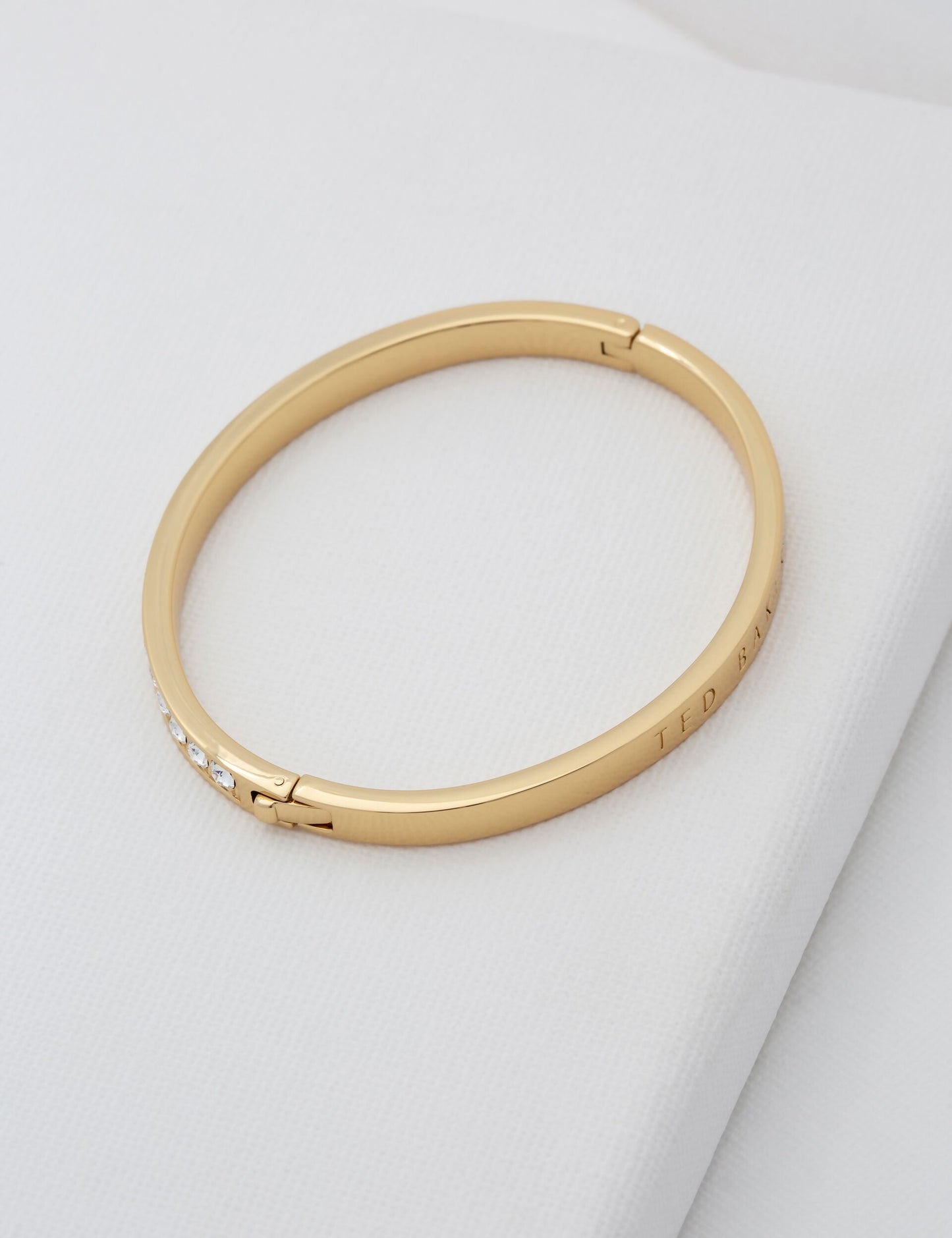 Crystal Hinge Bangle Bracelet