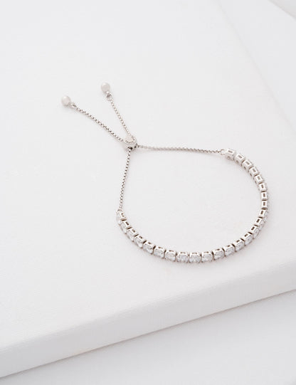 Crystal Adjustable Tennis Bracelet