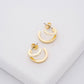 Crystal Double Hoop Earrings