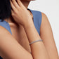 Dotted Texture Hinged Bangle Bracelet