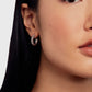 Dotted Texture Hoop Earrings