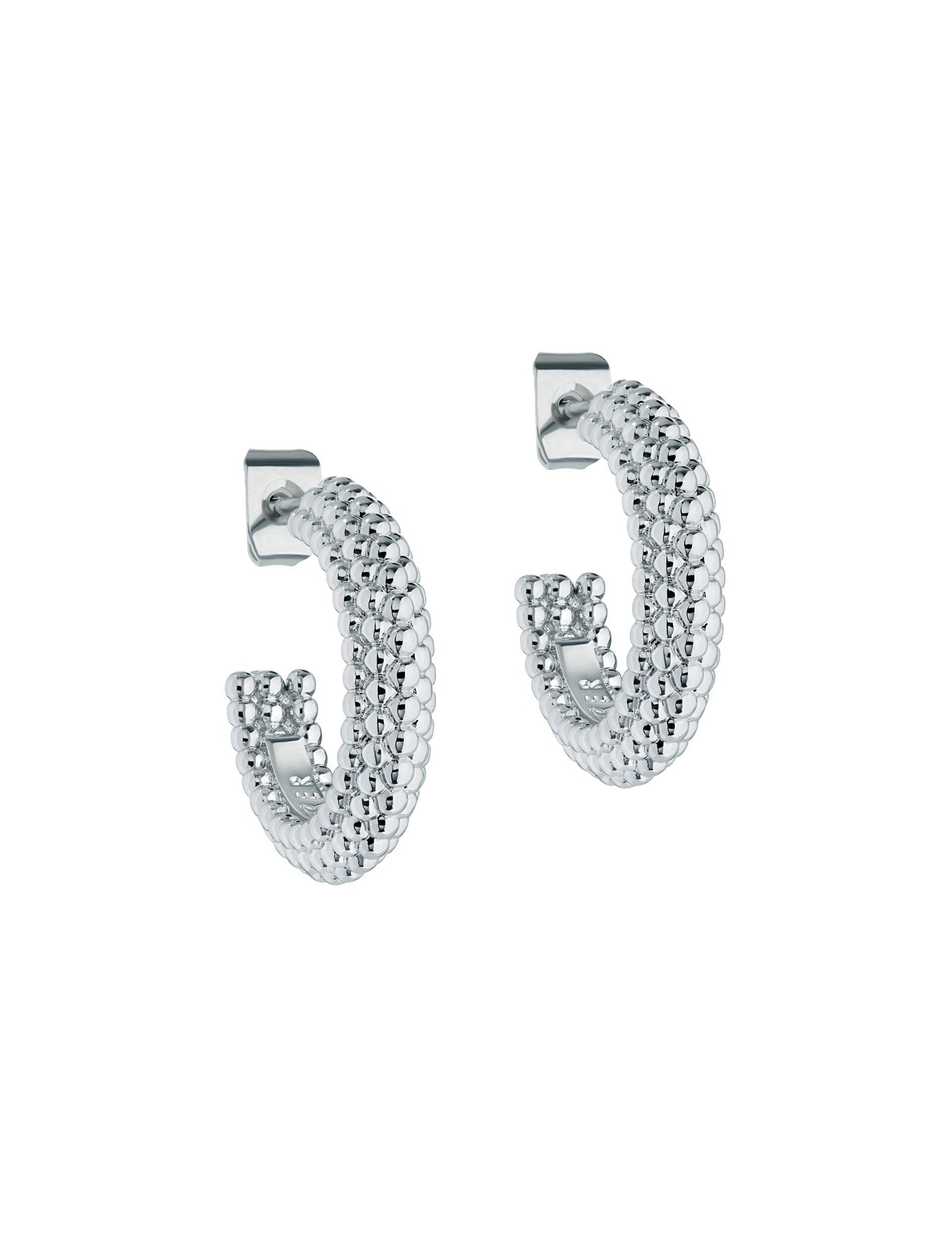 Dotted Texture Hoop Earrings