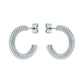 Dotted Texture Hoop Earrings