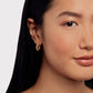 Dotted Texture Hoop Earrings