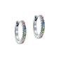Crystal Huggie Hoop Earrings