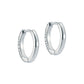 Crystal Huggie Hoop Earrings