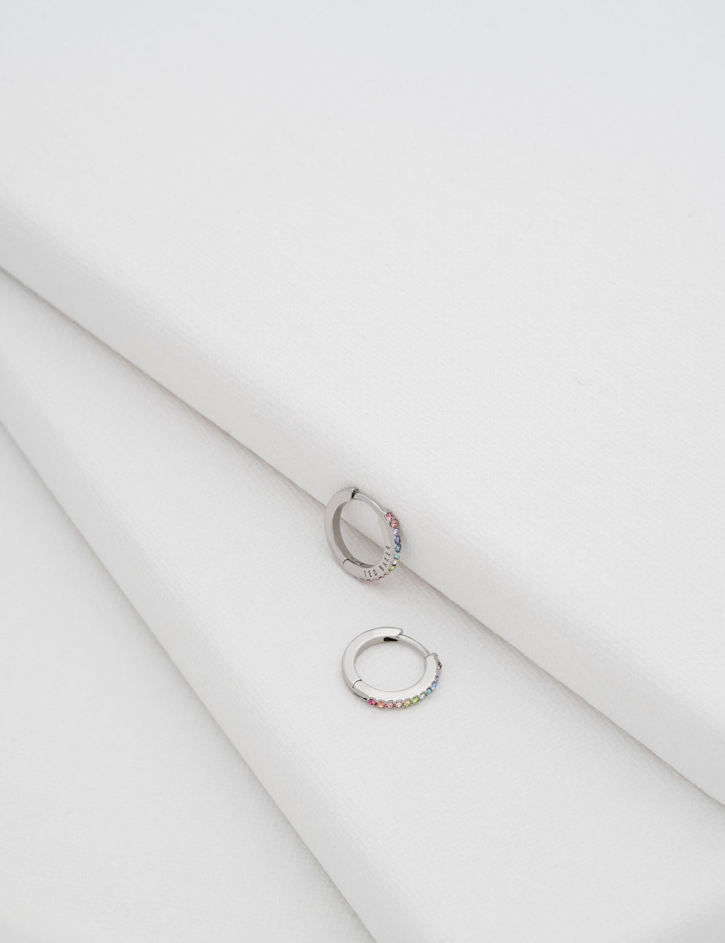 Crystal Huggie Hoop Earrings