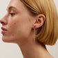 Baguette Crystal Long Drop Earrings