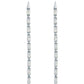 Baguette Crystal Long Drop Earrings
