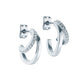 Crystal Double Hoop Earrings