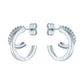 Crystal Double Hoop Earrings