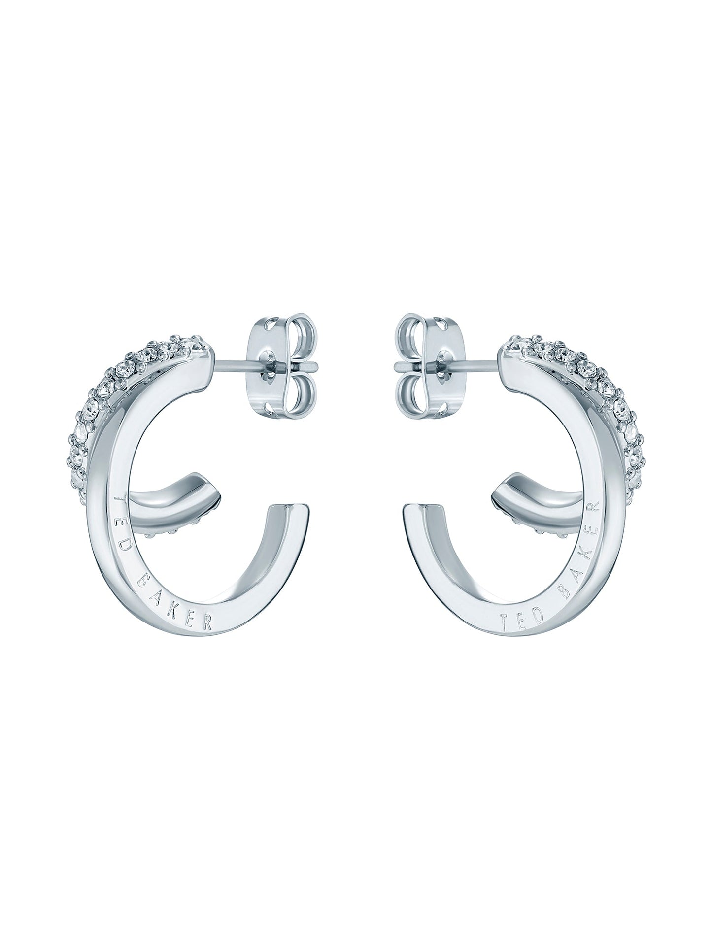 Crystal Double Hoop Earrings