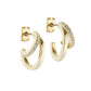 Crystal Double Hoop Earrings