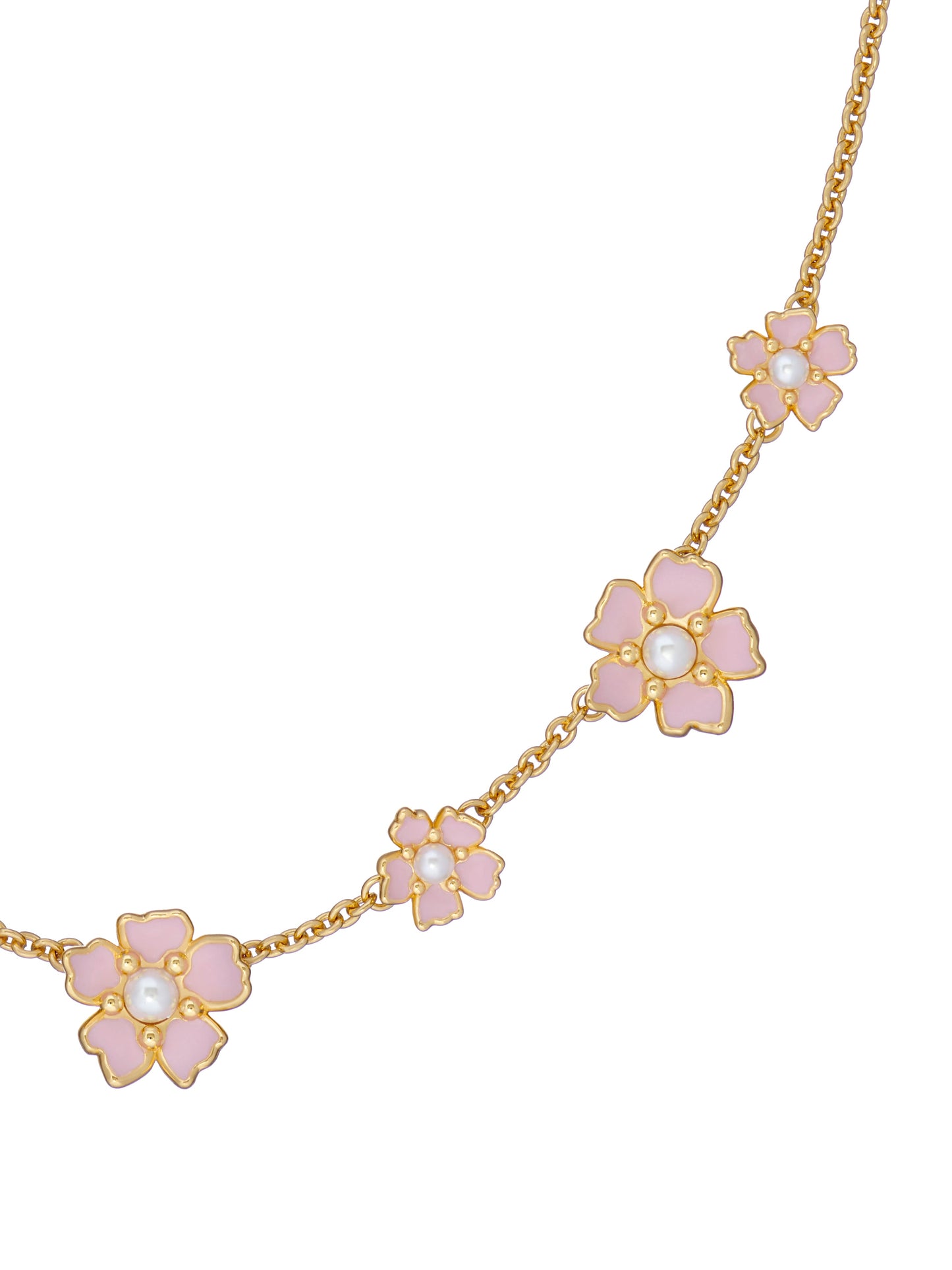 Painted Flower Necklace