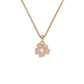 Painted Flower Pendant Necklace