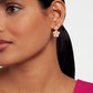 Painted Flower Drop Earrings
