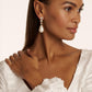 Statement Crystal Bead Drop Earrings