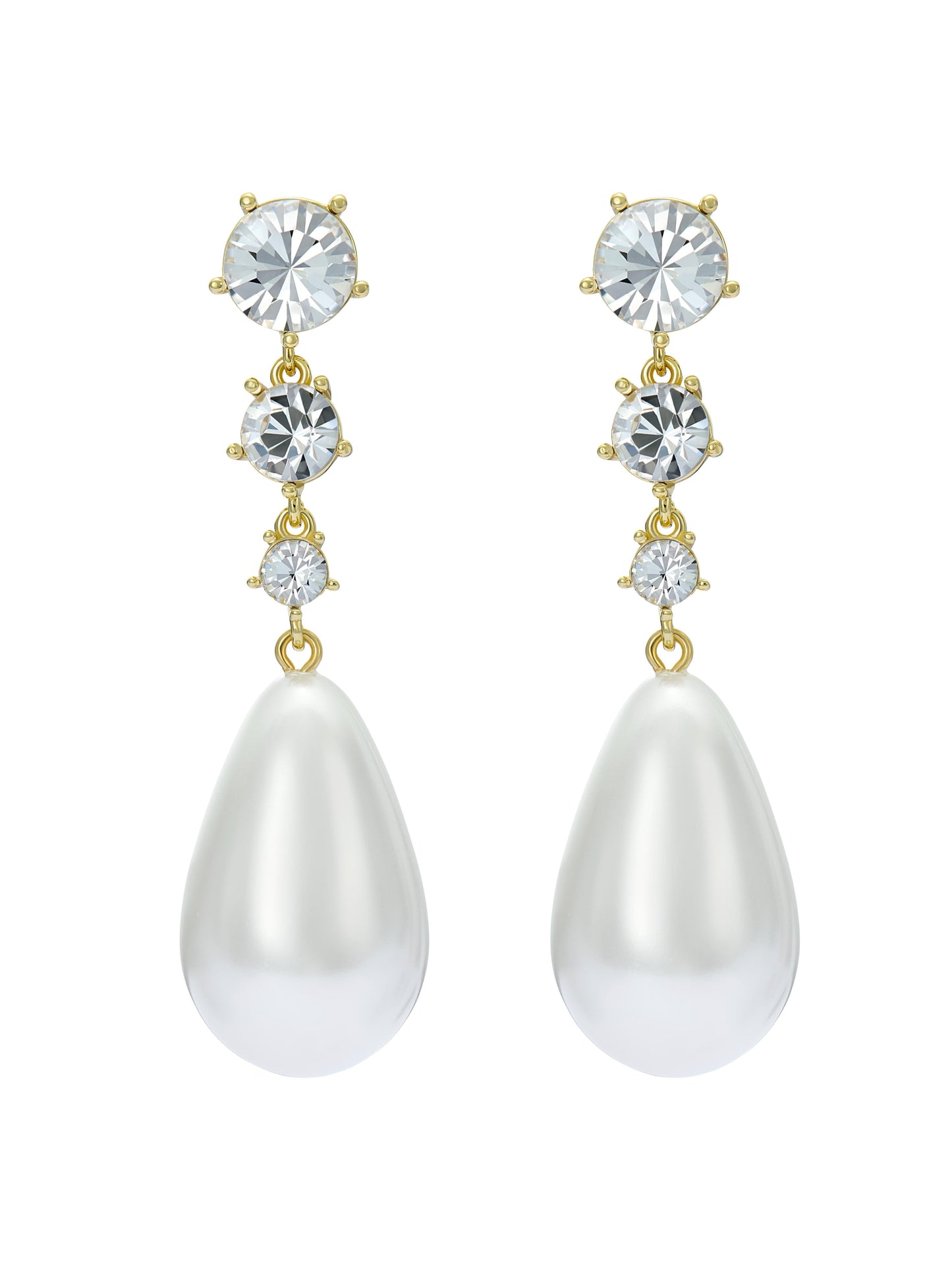 Statement Crystal Bead Drop Earrings