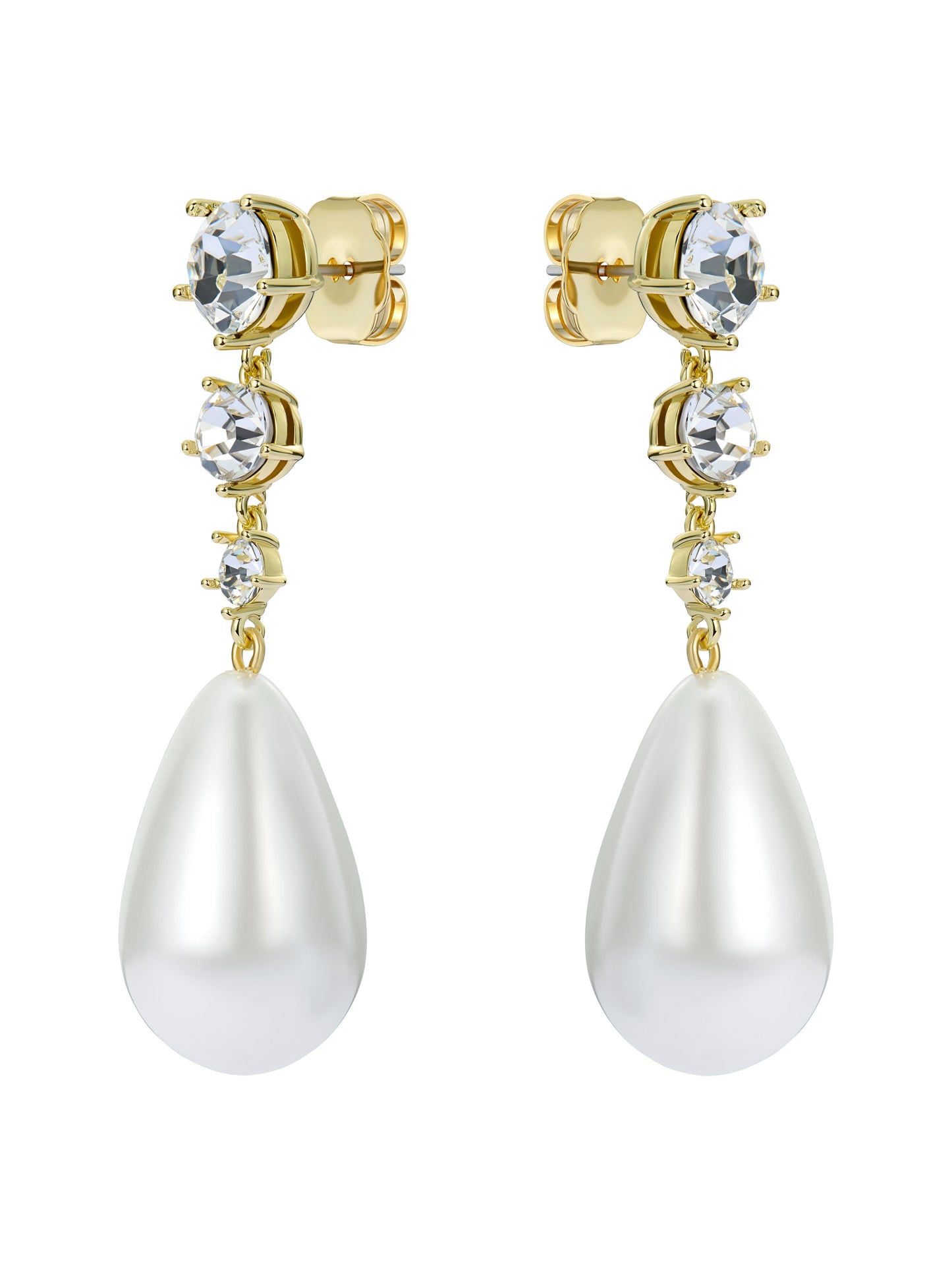 Statement Crystal Bead Drop Earrings