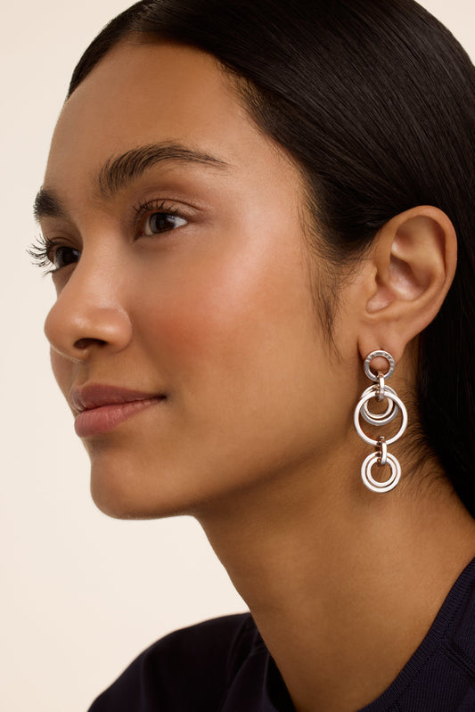 Multi Hoop Drop Earrings