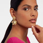 Flower Statement Drop Earrings