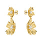 Flower Statement Drop Earrings