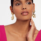 Flower Statement Drop Earrings